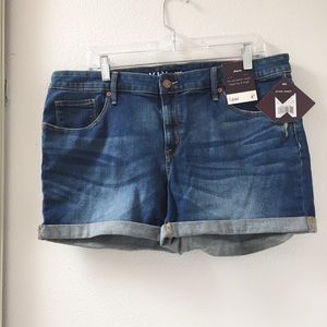 target plus size jean shorts